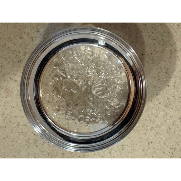 Genuine Lead Crystal Echt Bleikristall Cristal France Paperweight Snowflake - Picture 3 of 5